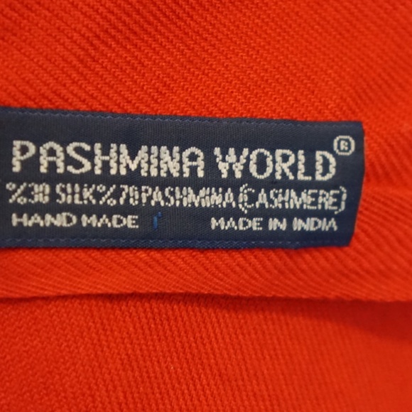 Silk Cashmere India Pashmina Shawl Scarf Stole Wrap - Picture 4 of 8